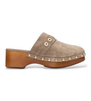 Sabots en cuir 163255 marron