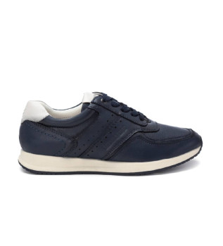 Baskets en cuir 162147 navy