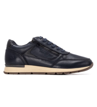 Baskets en cuir 162677 navy