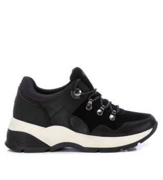 Leather sneakers 160155 black
