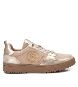 Zapatillas de piel 161808 beige