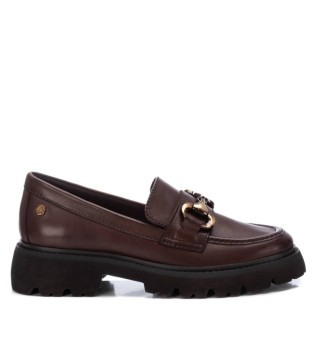Mocasines de piel 161872 marrn