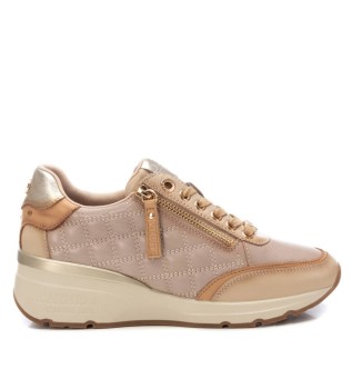 Zapatillas de piel 161954 beige
