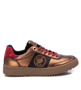 Zapatillas de piel 161957 bronce