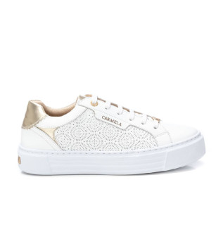 Baskets en cuir 162058 blanc