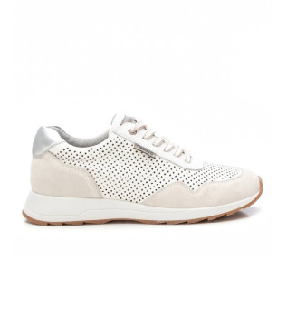 Baskets en cuir 162151 blanc