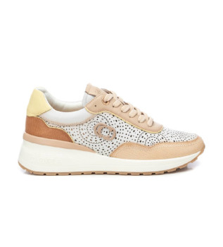 Leather trainers 162272 beige