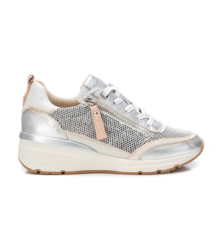 Sapatilhas em pele 162283 prata