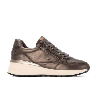 Sneakers in pelle 162442 Bronzo