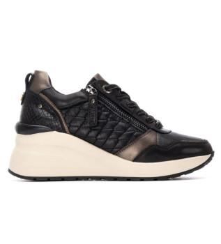 Skórzane buty sportowe 162446 czarny