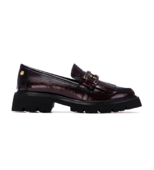 Leather Shoes 162698 burgundy