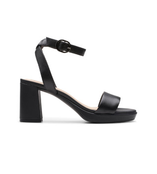AmbyrLyn Bay leather sandals black