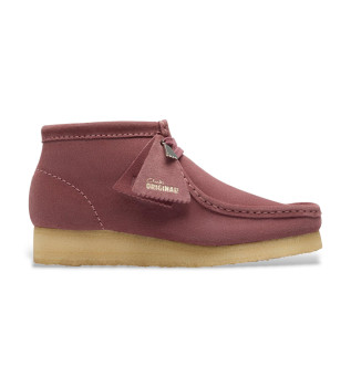 Wallabee Boot Bottes en cuir rose
