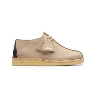 Chaussures en cuir beige Desert Trek