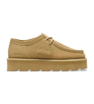 Beige Saltway Border Loafers i mocka