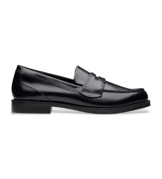 Mocassins en cuir Straven Edge noir