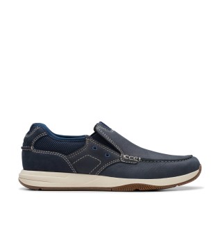 Sailview Step chaussures de bateau en cuir marine