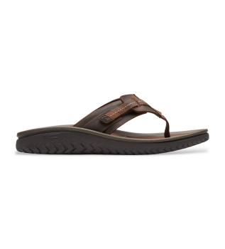 Brune Wesley Sun-sandaler i l�der