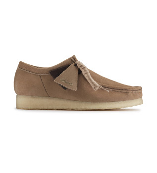 Wallabee beige leren schoenen