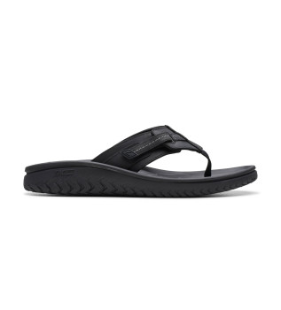 Wesley Sun sandaler i l�der, sort