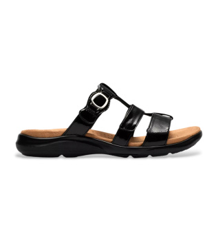 Kitly Pearl l�derskor vit lackl�der svart