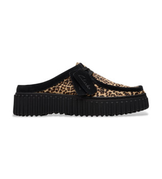 Torhill Mule sapatos de couro preto