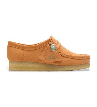 Chaussures en cuir orange Wallabee