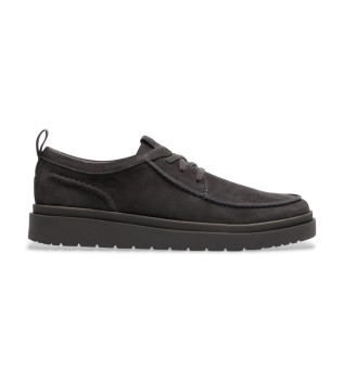 Polden Moc chaussures en cuir gris