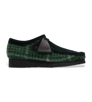 Chaussures en cuir vert Wallabee