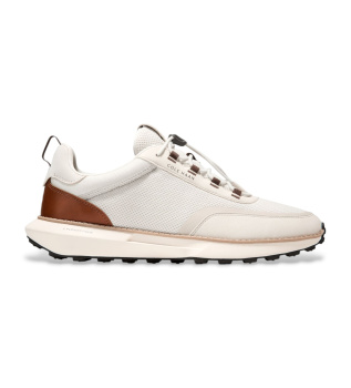Granpro off-white leather trainers