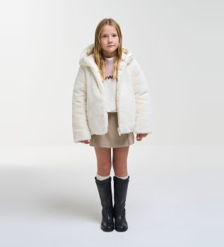 Abrigo reversible Real Fur Edge beige