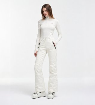 Weiße Softshell-Skihose Wonder