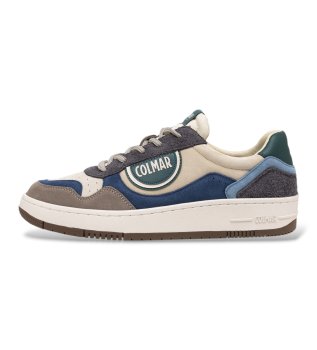 Austin Effect Sneaker aus Veloursleder, beige, blau