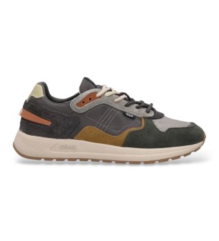 Zapatillas de Piel Logan Effect gris