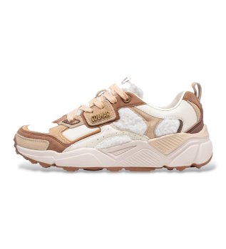 Baskets Garner Aries blanc cassé, beige
