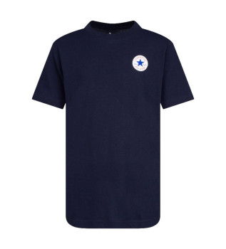 T-shirt CTP stampata in blu navy