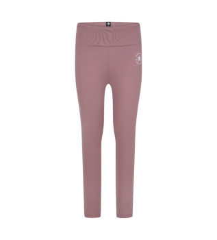 Hochtaillierte Leggings mit rosa Chuck-Patches