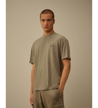 Majica 30/1 Jersey s kratkimi rokavi Logo beige