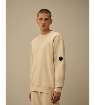 Sudadera Diagonal Raised  beige