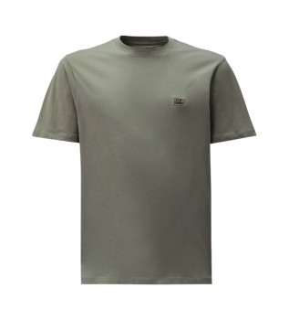 T-shirt 30/1 logo groen