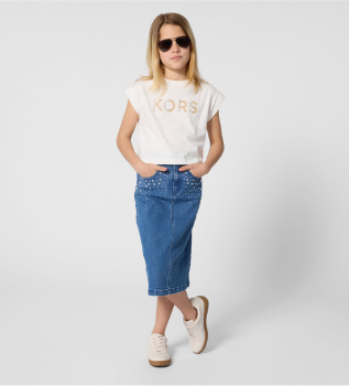 T-shirt bianca con logo