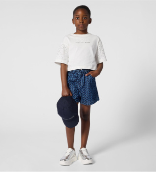 T-shirt bianca con logo