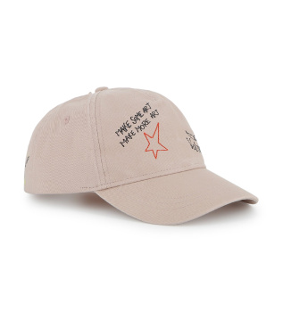 Casquette beige avec logo