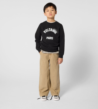 Sweatshirt Simple noir