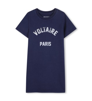 Robe t-shirt bleue