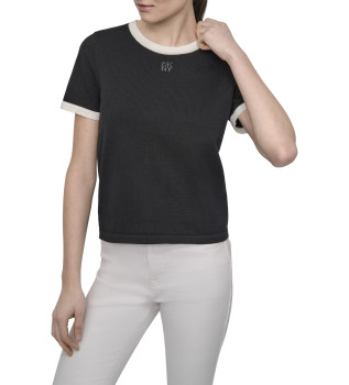 T-shirt Couleur noire