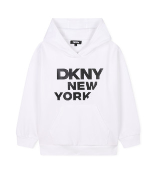 Sweatshirt avec impression du logo en blanc