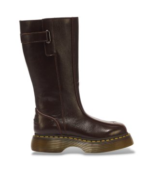 Botas de Couro Buzz Hi castanho