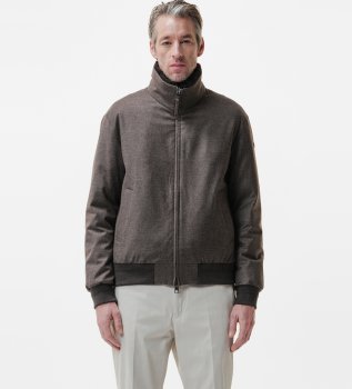 Onorio brown bomber jacket