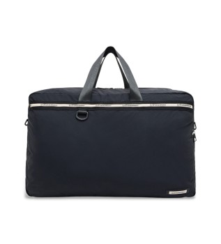 Sports bag with logo tape black